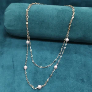 Sterling Silver Pearl Chains