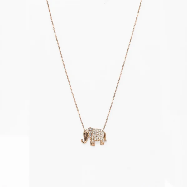 Silver Elephant Pendant Chain