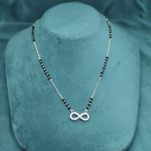 Infinity Silver Mangalsutra Swing Chain