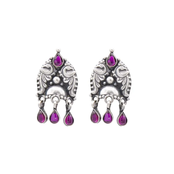 Female Silver Traditional Antique Earrings