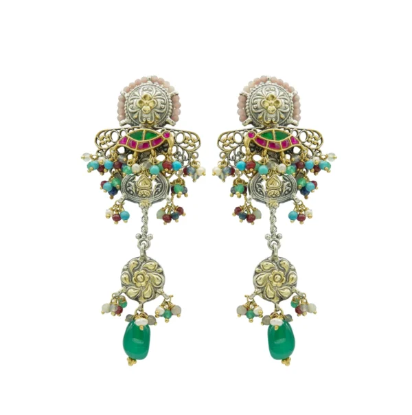 Female Heritage Dangling Silver Earrings