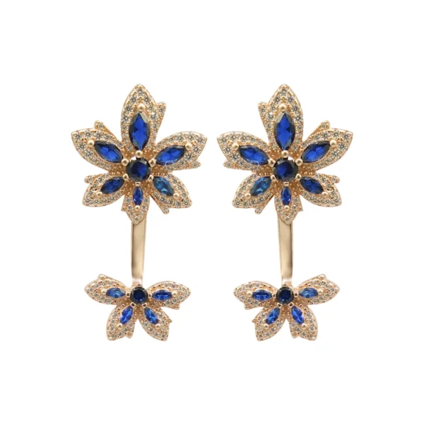Female Genstone Silver Earrings