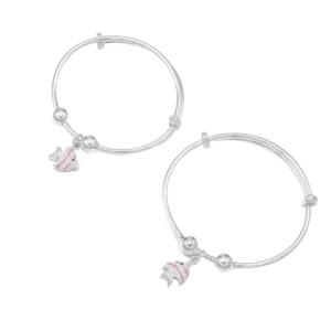 Silver Hanging Fish Bracelets