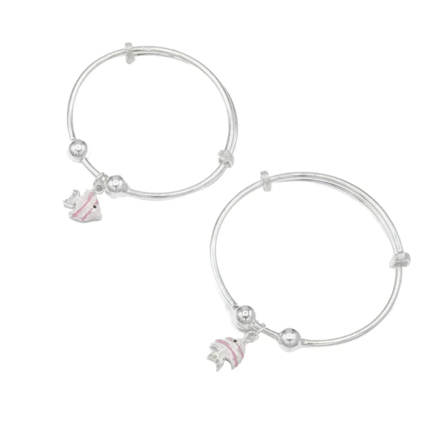 Silver Hanging Fish Bracelets