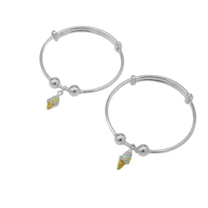 Icecream Charms Silver Bracelets