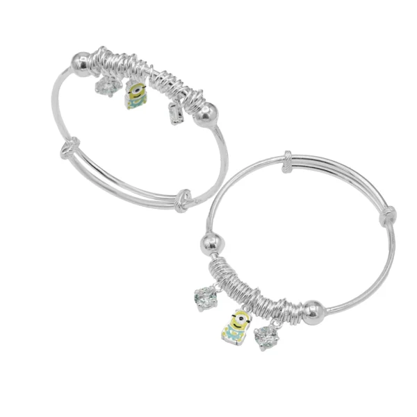 Silver Minion Hangings Bracelet