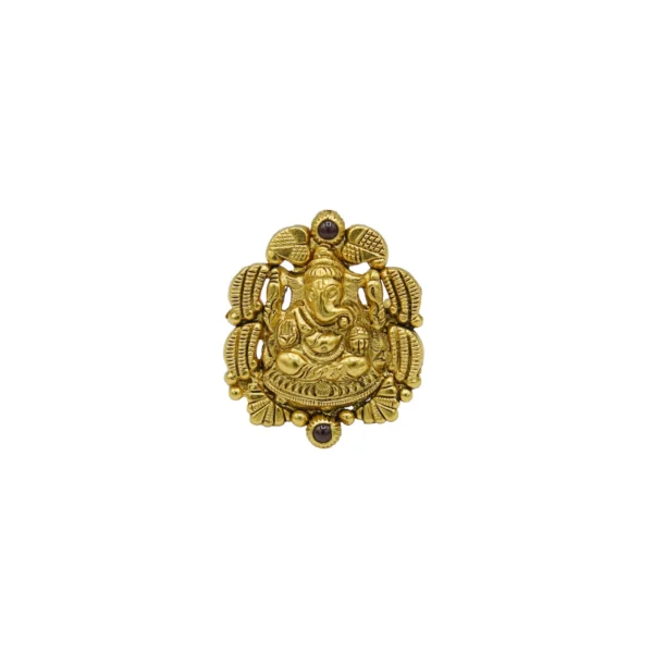 Women Gold Polished Silver Ring