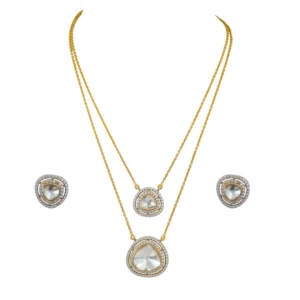 Monsonaite Silver Necklace set