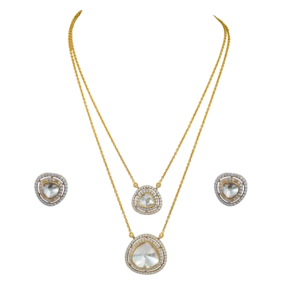 Monsonaite Silver Necklace set