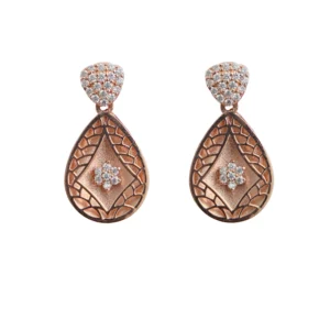 Silver Rose polish Necklace set