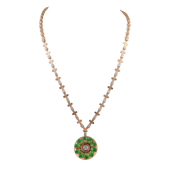 Leaf Pattern Necklace set