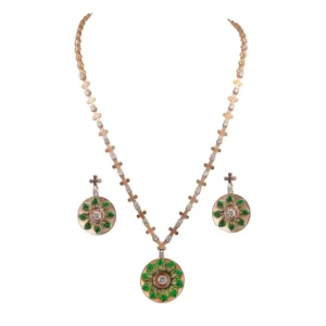 Leaf Pattern Necklace set