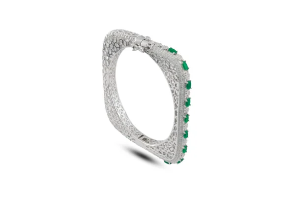 Silver Square Shape Bracelet