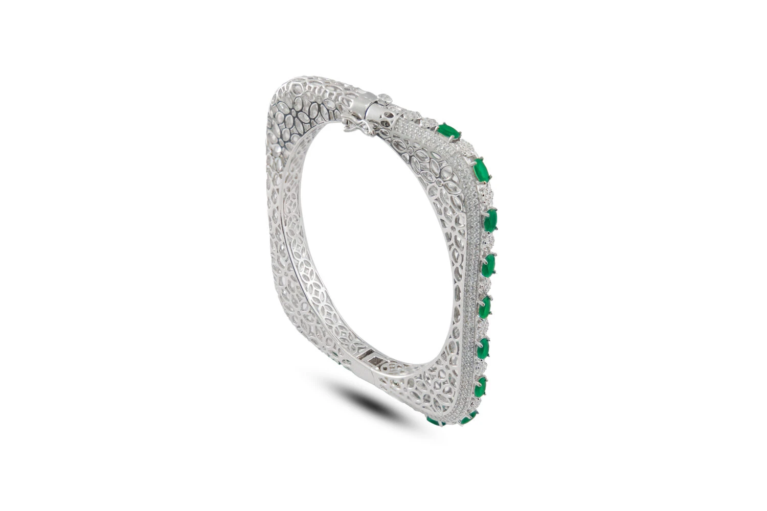 Silver Square Shape Bracelet