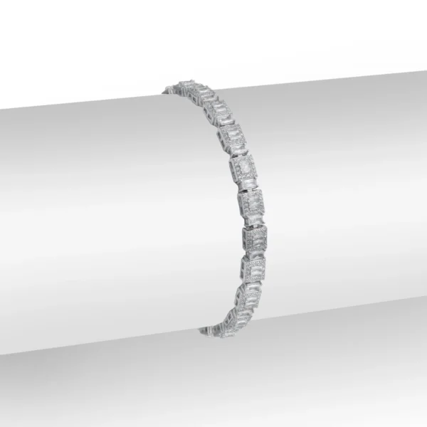 Silver Square Shape Bracelet