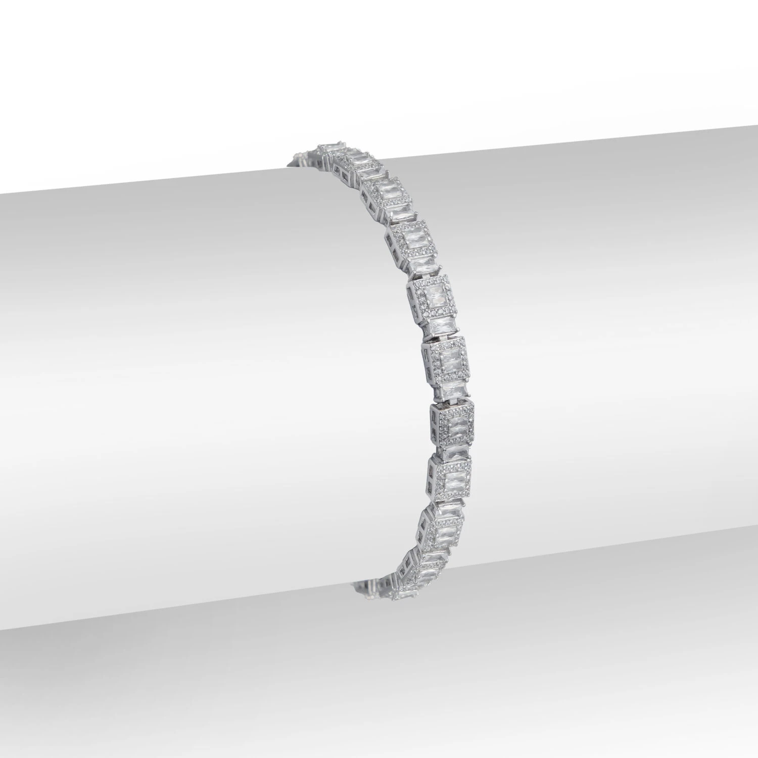 Silver Square Shape Bracelet