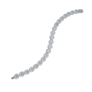 Silver Baguette Tennis Bracelet