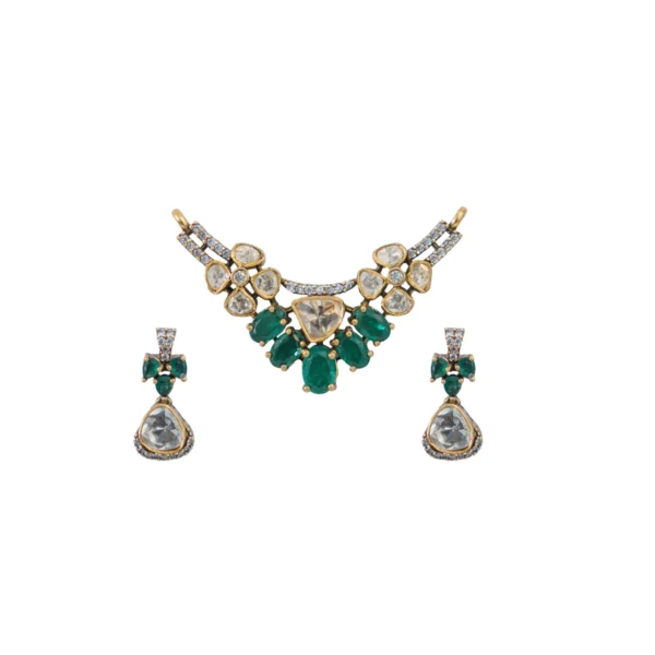 Monsonaite Silver Necklace set